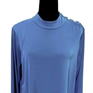 Michael Kors women’s long sleeve dark teal color polyester top size XL